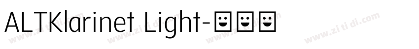 ALTKlarinet Light字体转换